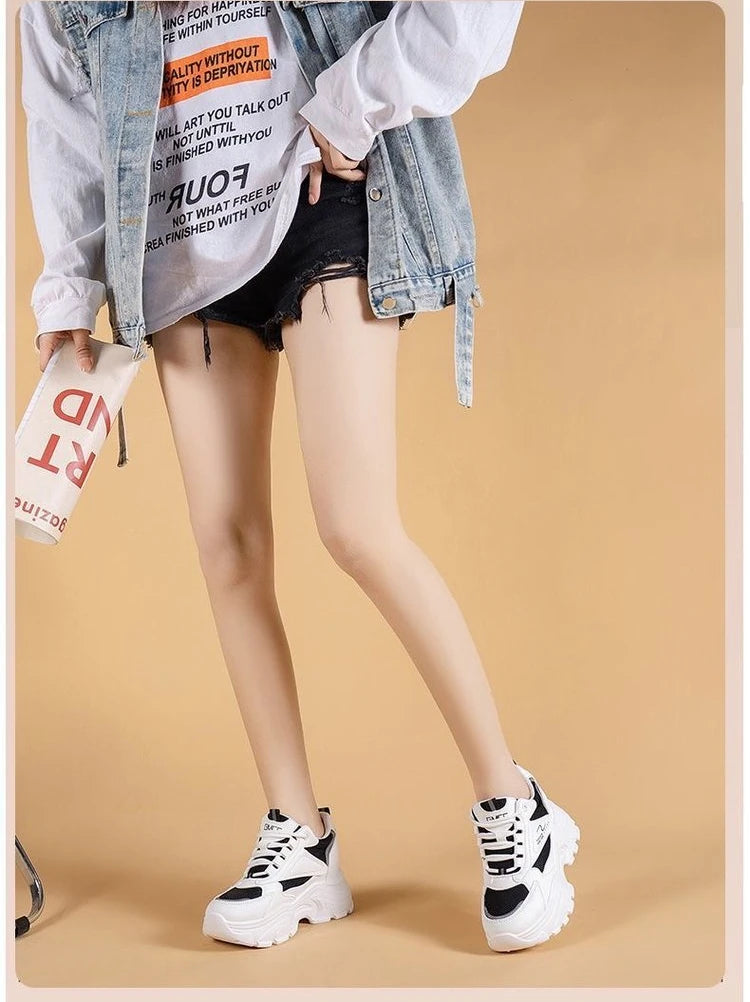 Zapatillas Deportivas para Mujer, Ligeras y Transpirables, con Plataforma, Estilo Chunky, con Malla, para Uso Diario y Senderismo