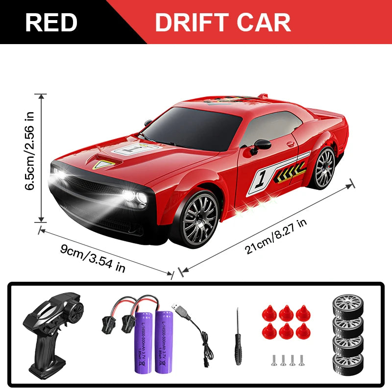 Coche RC KF27 1:20 Drift 4WD 2.4G con Luces LED