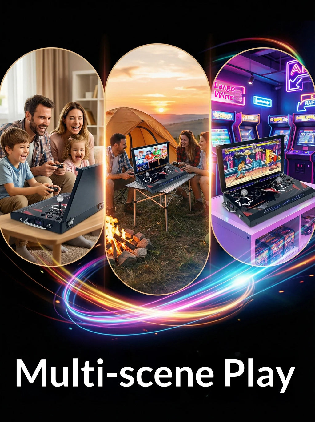 Consola de juegos para el hogar con pantalla grande de 21 pulgadas, juegos integrados de lucha para dos jugadores, sin retraso, consola de juegos Arcade Street Fighter, novedad de 2026
