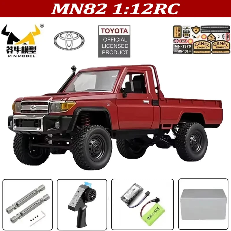 MN82 MN82S Toyota Rc 4x4 Rc CAR 2,4g 1/12 escala completa todoterreno Control remoto coche trepador de control remoto coche de juguete para regalo