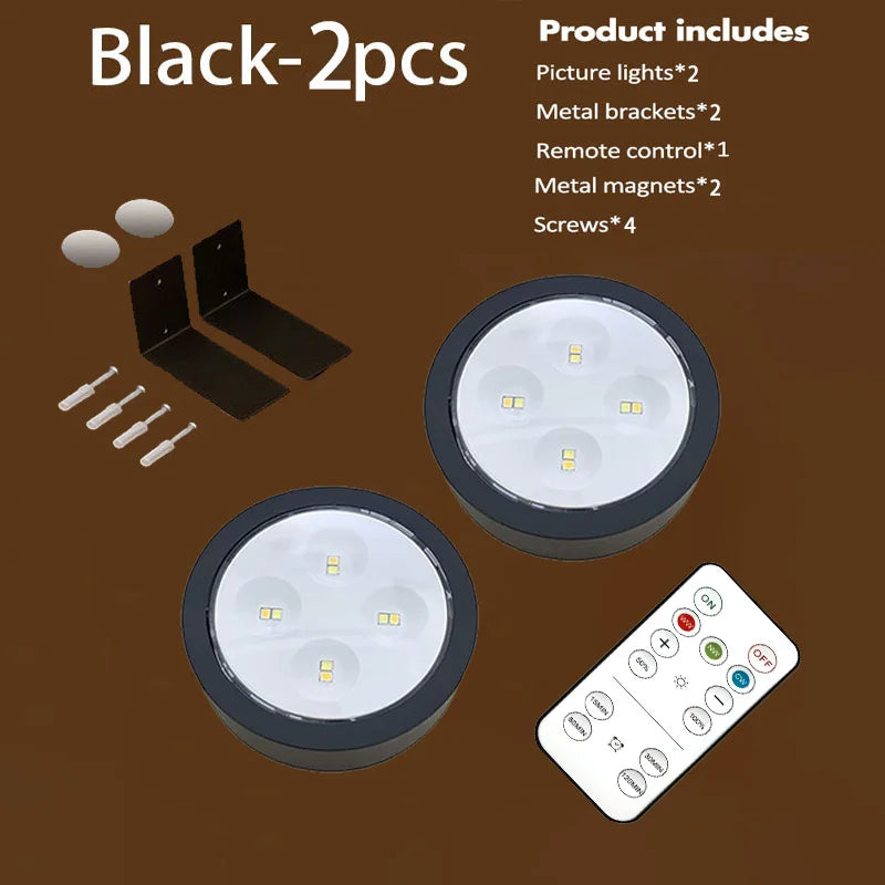 Luz LED Magnética para Cuadros con Control Remoto