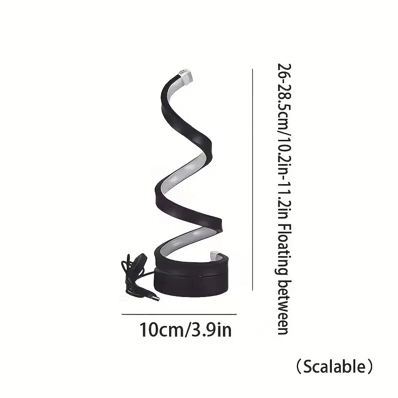 Luz LED Nocturna en Espiral USB Regulable 3 Colores