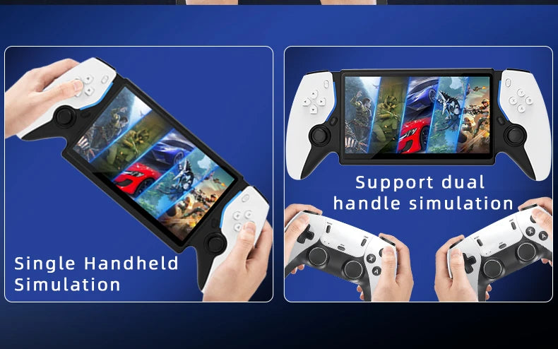 Consola de juegos portátil HD de 7 pulgadas, más de 15000 juegos integrados, más de 20 idiomas, batería de larga duración, regalos de juegos