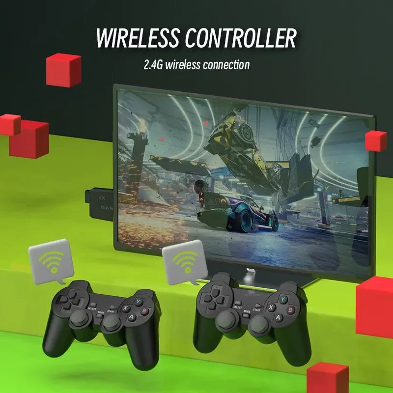 Consola retro M8 TV con mando inalámbrico 2.4G y 20000 juegos