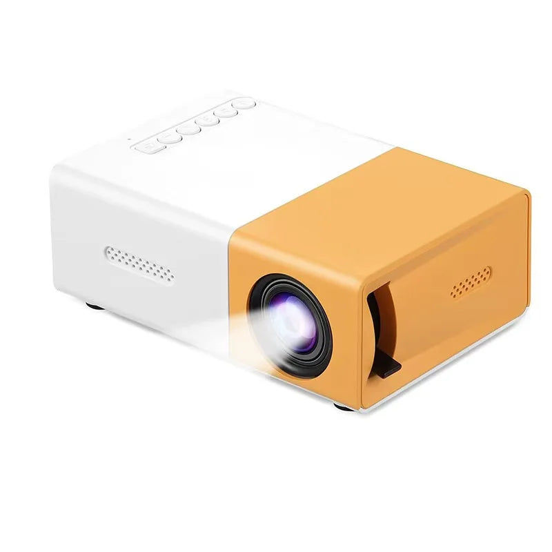 Mini Proyector Portátil FOCABO YG300, Audiovisual 4K, LCD Inteligente HD, Proyección de Pared para el Hogar