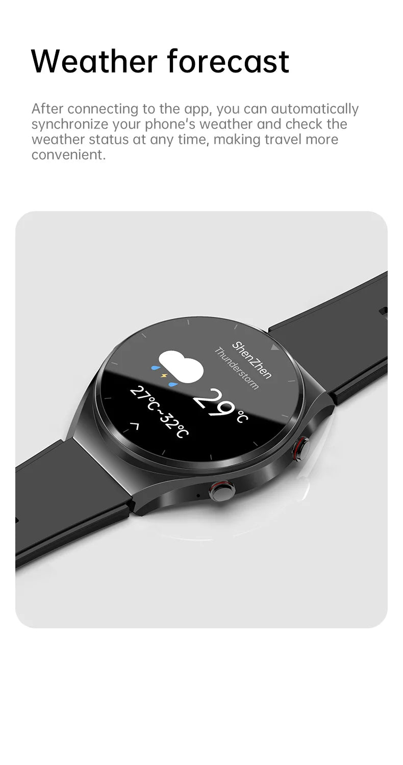 GEJIAN Reloj Inteligente ECG HRV IP67