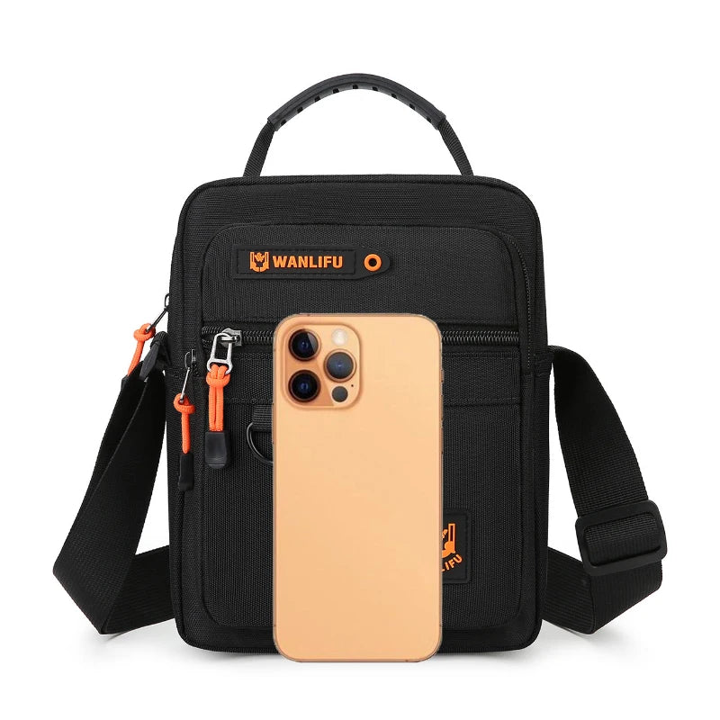 Bolso Cruzado Multifuncional para Hombre, Correa Ajustable