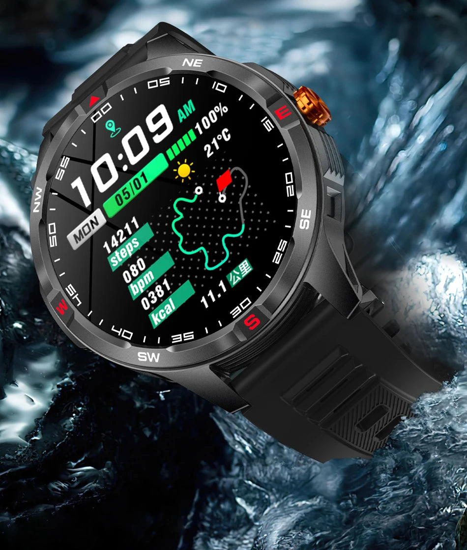 Reloj Inteligente GPS Brújula Bluetooth Deportivo