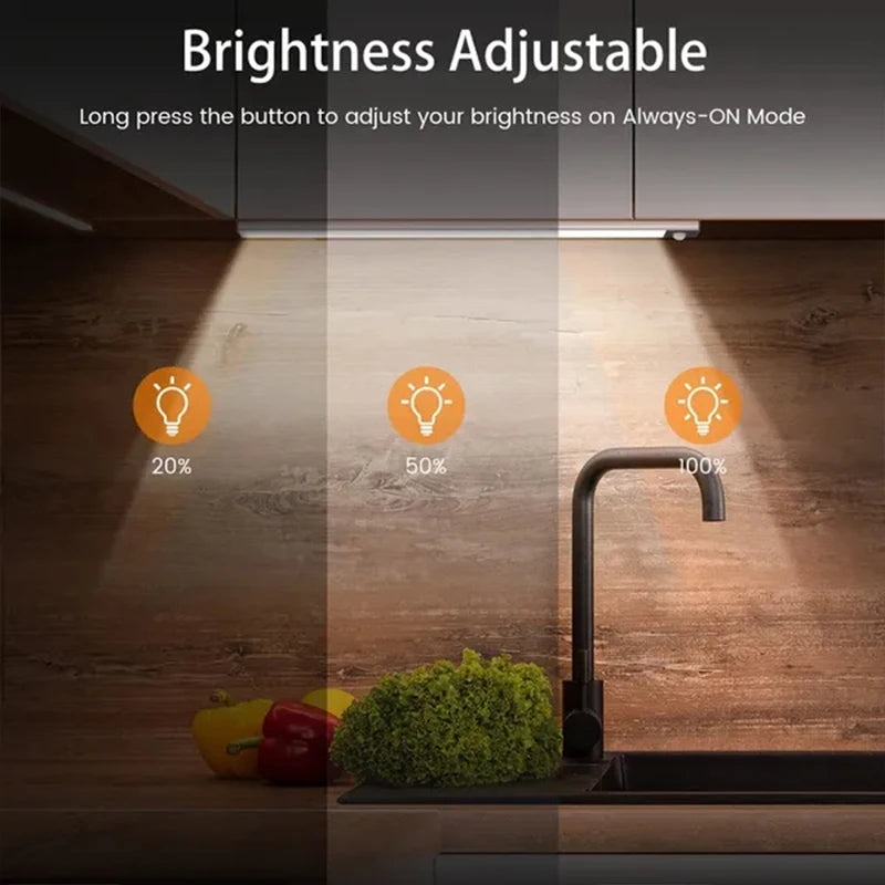 Lámpara LED con Sensor PIR para Gabinete y Escalera