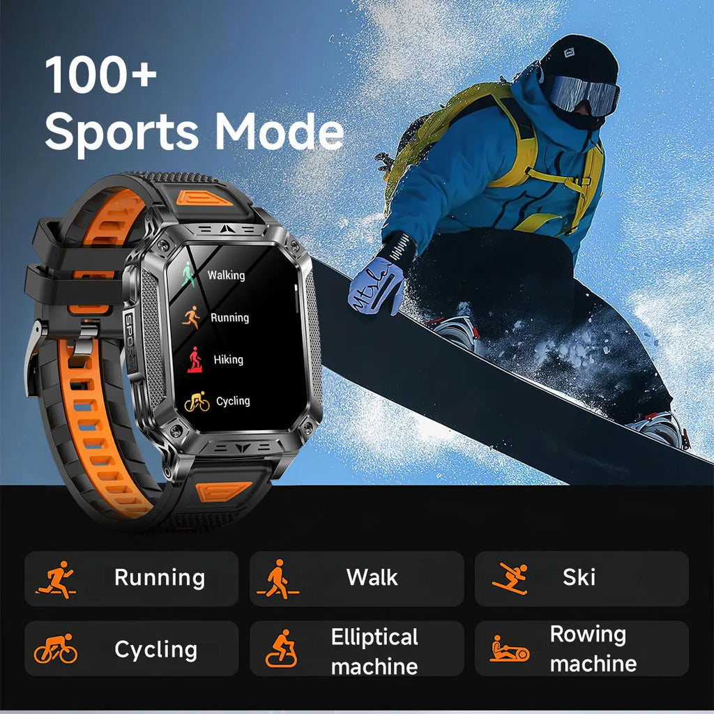 Reloj Inteligente AMOLED con GPS y Bluetooth Hombre
