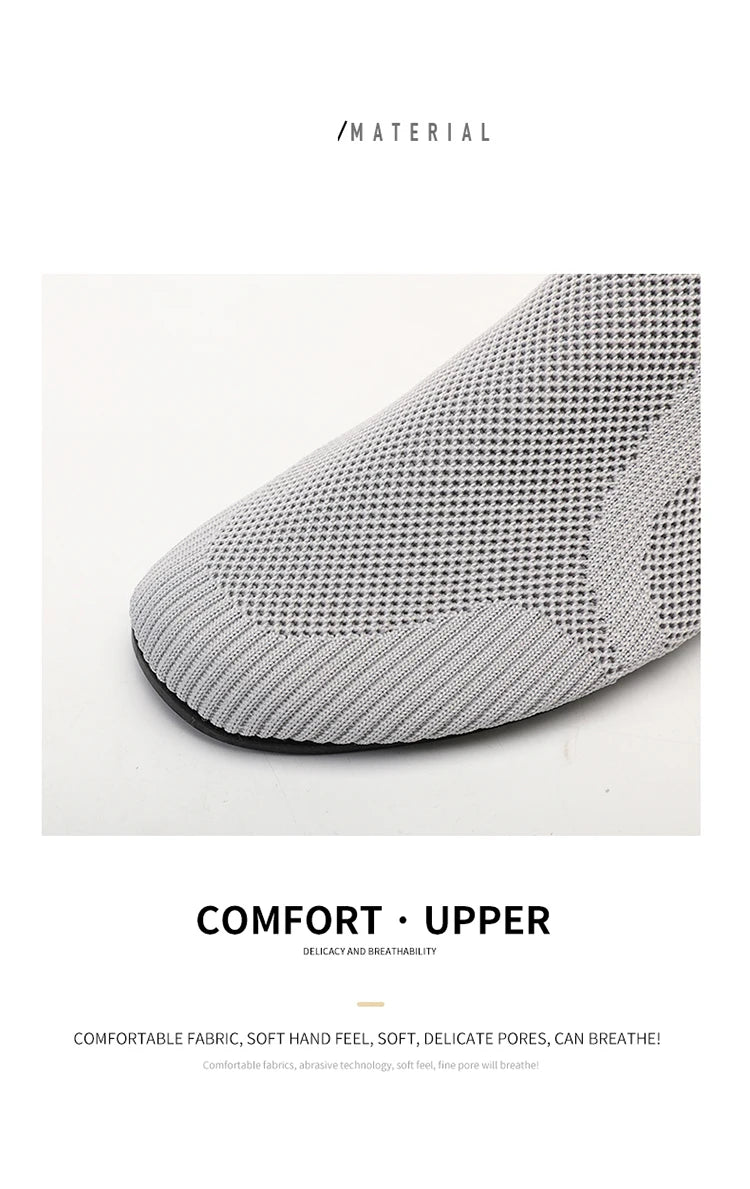 Zapatillas informales transpirables para hombre, zapatos ligeros sin cordones para caminar para hombre, mocasines flexibles antideslizantes para parejas, calzado suave de verano