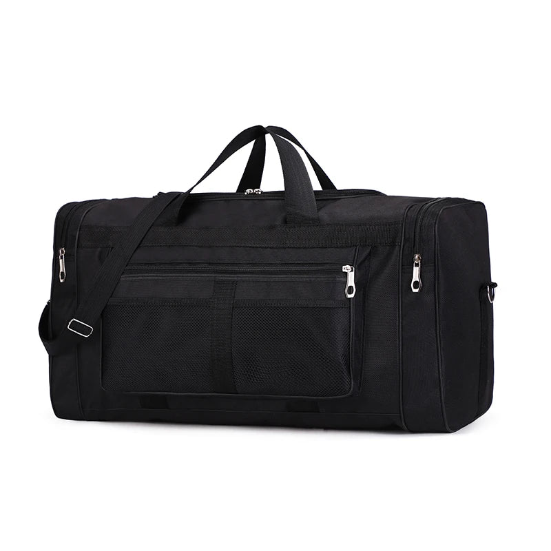 1 bolsa de almacenamiento de equipaje de gran capacidad, bolso de viaje portátil, hombro o bandolera, bolsa de fitness