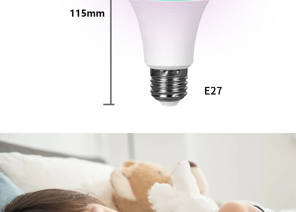 Bombilla LED Inteligente RGB Tuya con Control Bluetooth
