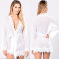 Lencería Sexy Babydoll para Mujer, Vestido de Encaje Transparente