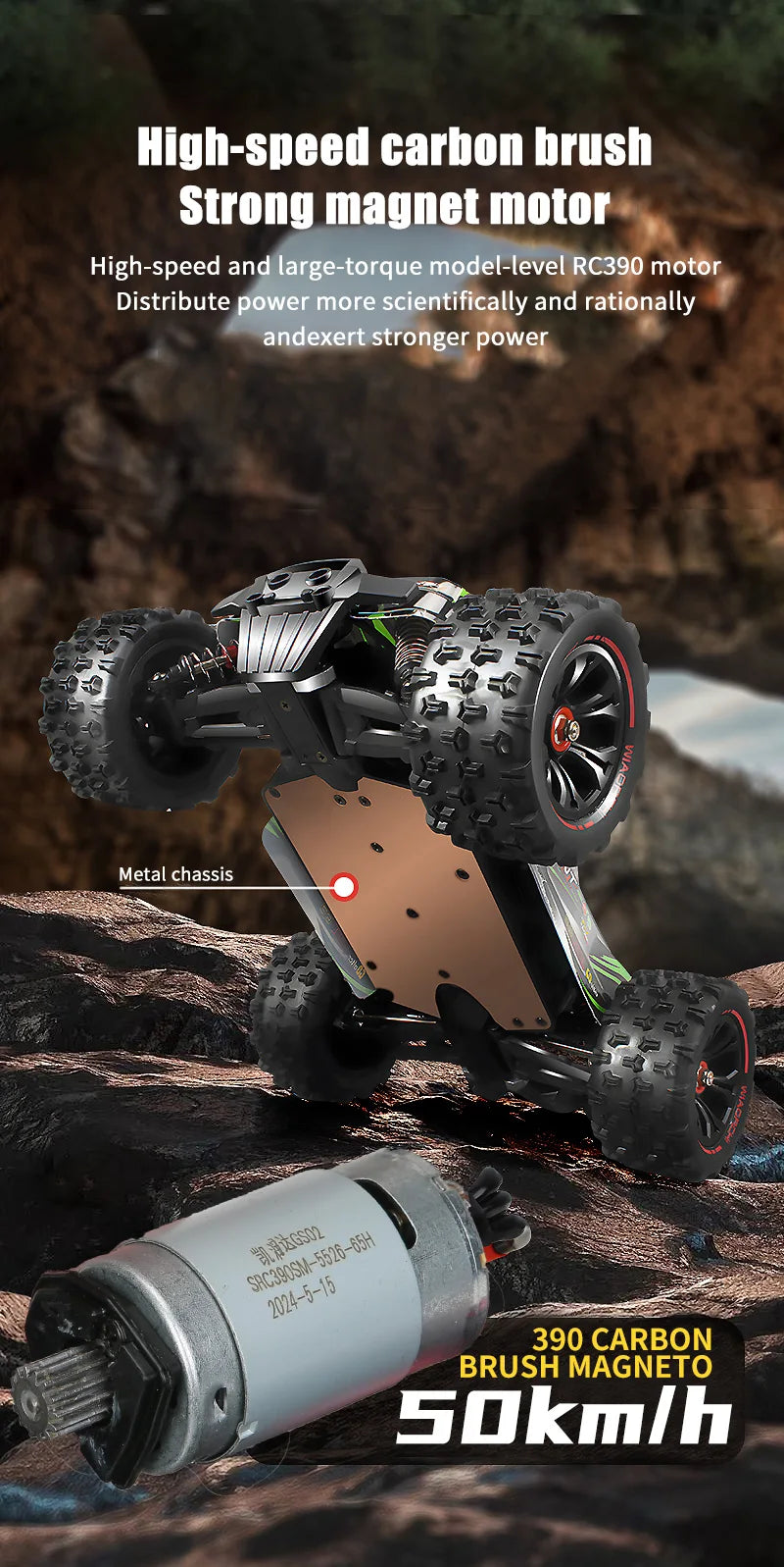 Coche teledirigido 1:16, 85 KM/H o 50 KM/H, 4WD, con Control remoto LED, camión Monster 4x4 de deriva de alta velocidad para niños vs Wltoys 124017   Juguetes