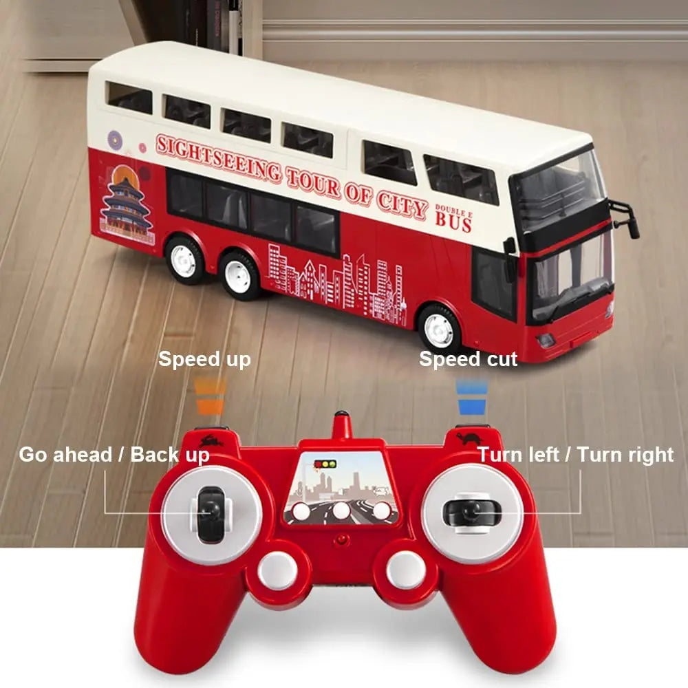 Autobús RC de Dos Pisos Double E E640 con Luces y Sonidos 1:18