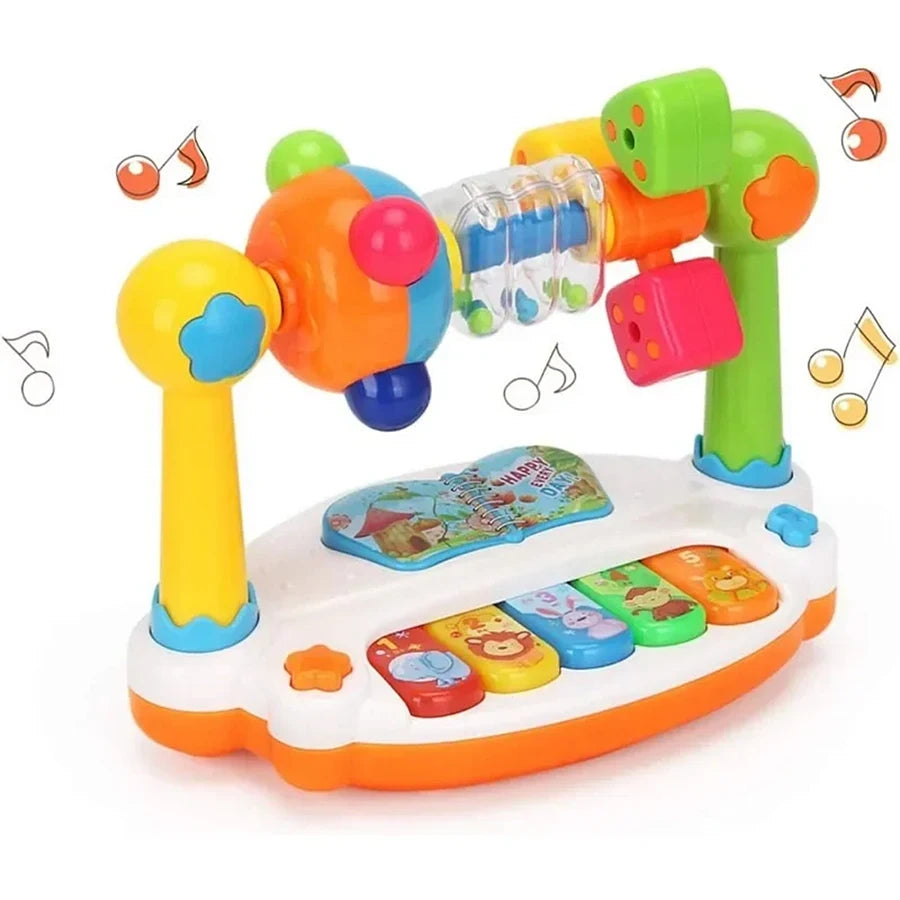 Teclado Piano Musical para Niños con Sonido y Luz - Juguete Educativo