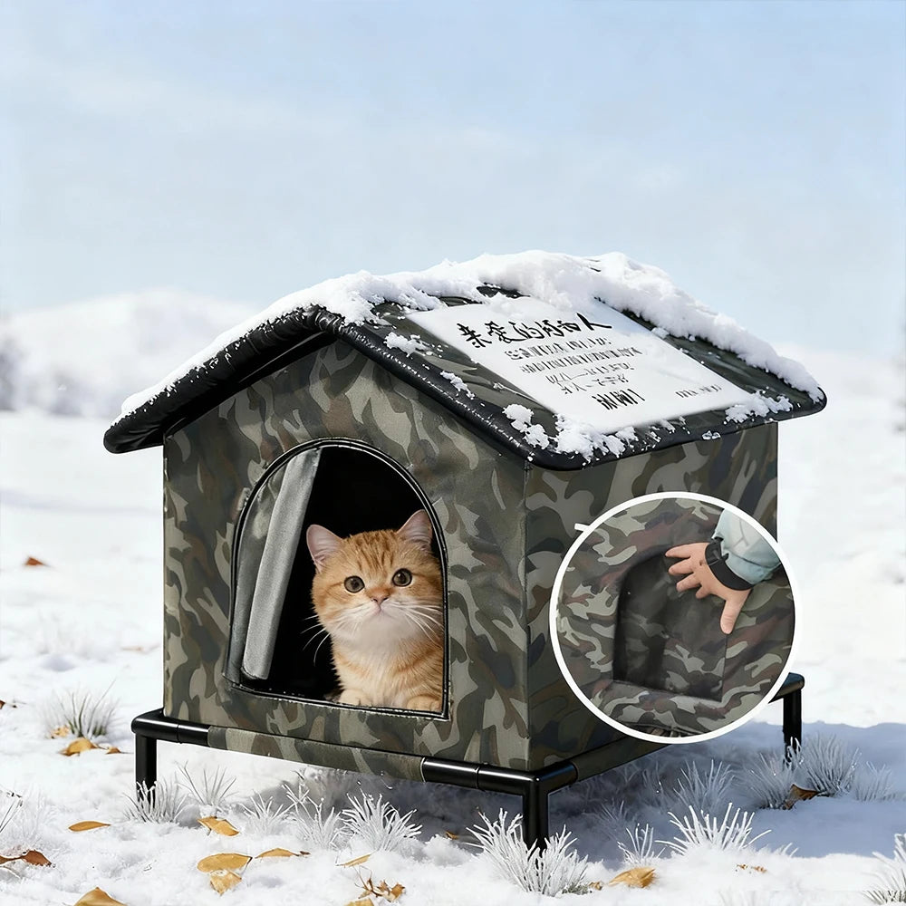 Casa para Gatos Plegable Impermeable para Exteriores