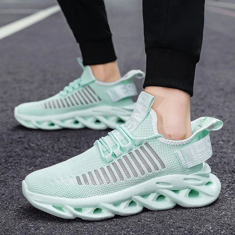 YRZL, zapatos para hombre, zapatillas cómodas, zapatillas transpirables para mujer, par de zapatos para correr, Tenis de malla, zapatos deportivos, talla 36-46, zapatillas para caminar para hombre
