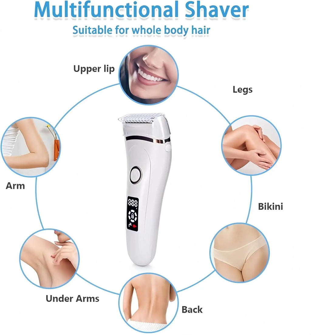 Maquinillas de Afeitar Eléctricas para Mujer, Depiladora Facial, Depilación sin Dolor, Cuchilla de Afeitar Corporal para Brazos, Manos, Piernas, Bikini, Depiladora