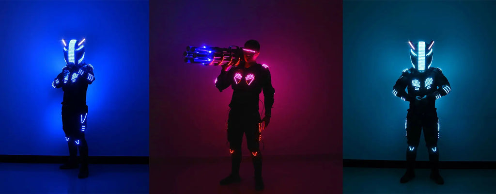 Guantes fluorescentes con láser, guantes de luz verde y roja para fiesta, DJ, bar, KTV, espectáculo de escenario, RGB, 2 unidades