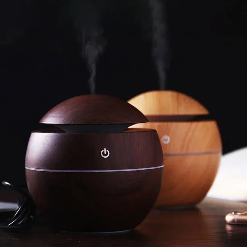 Humidificador de setas USB atmósfera tricolor pequeña luz nocturna atomización silenciosa delicado hogar dormitorio interior Oficina