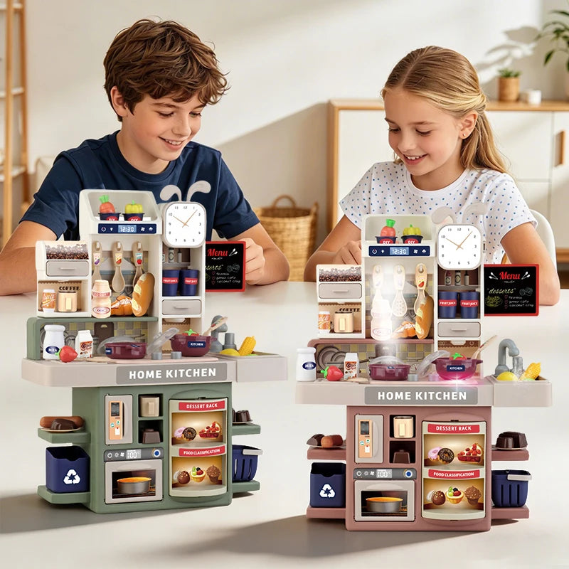 Juego de Cocina para Niños con Vapor y Luces - Simulación de Chef