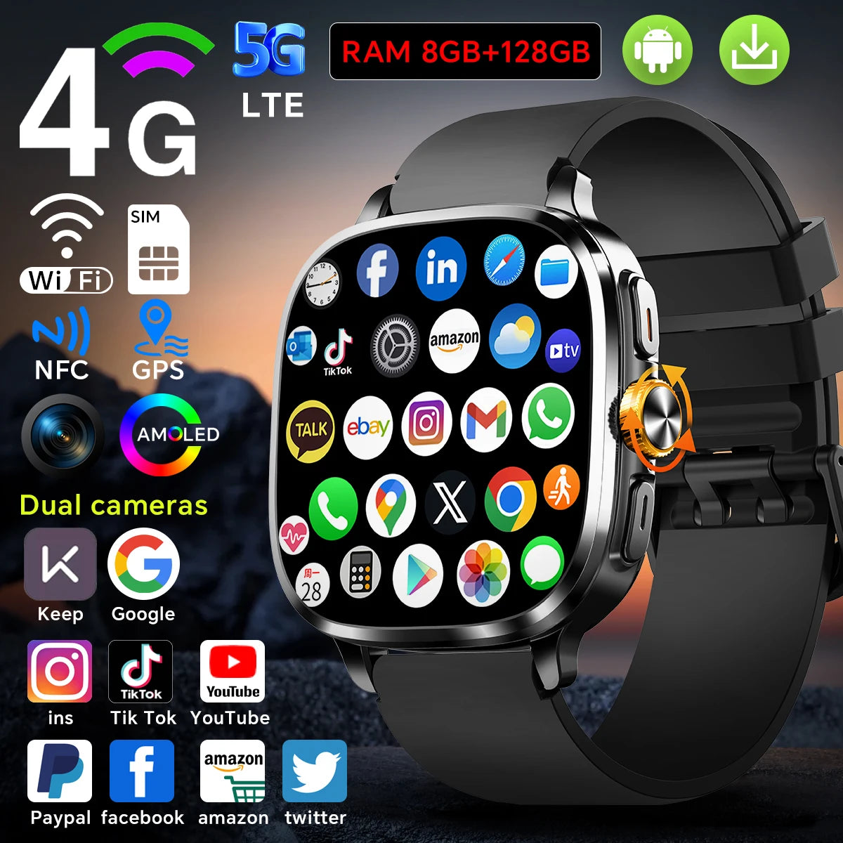 Reloj Inteligente S99 5G Android 13 NFC