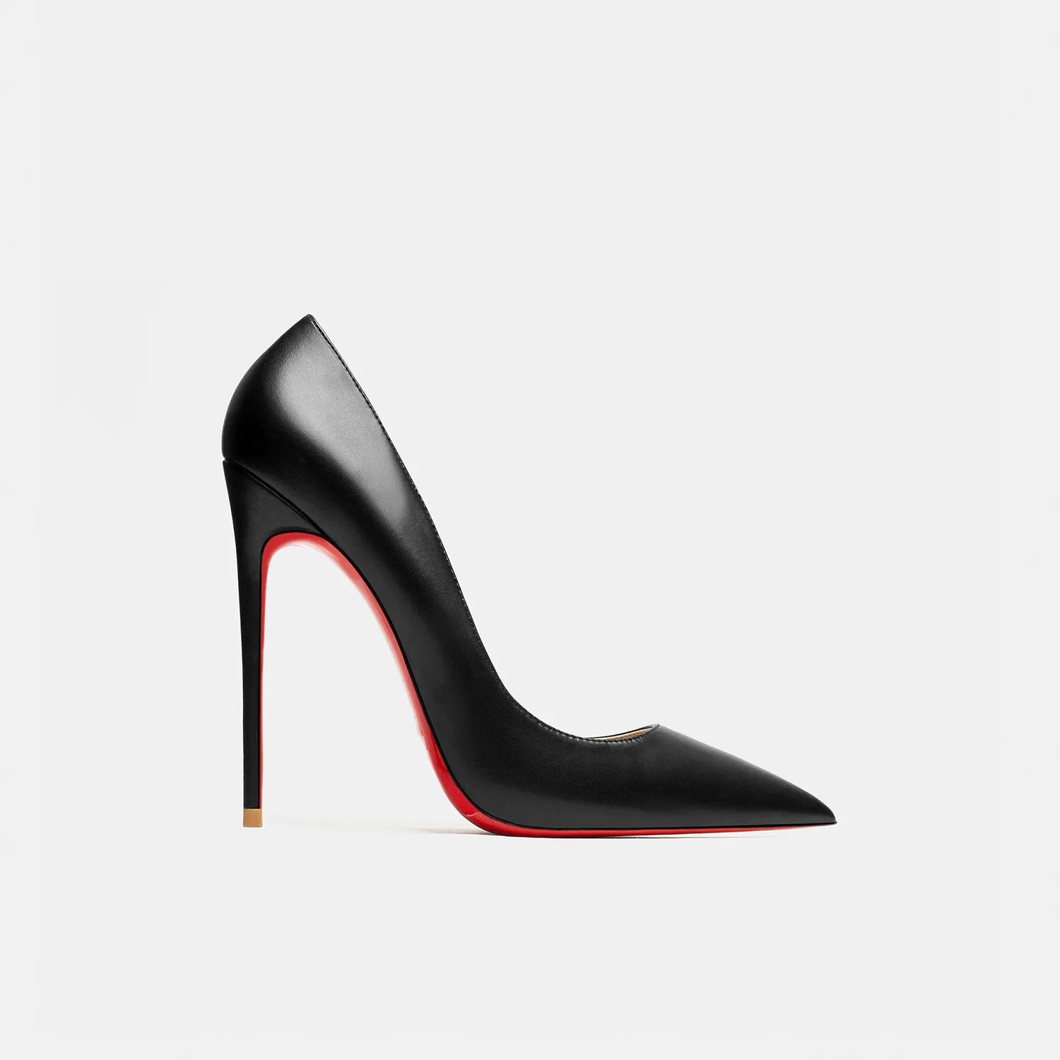 Zapatos de Tacón Alto de Punta Fina para Mujer – Cuero Mate