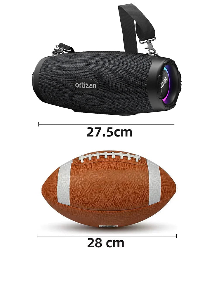 Ortizan M8 Altavoz Bluetooth 6.0 Portátil 60W IPX7