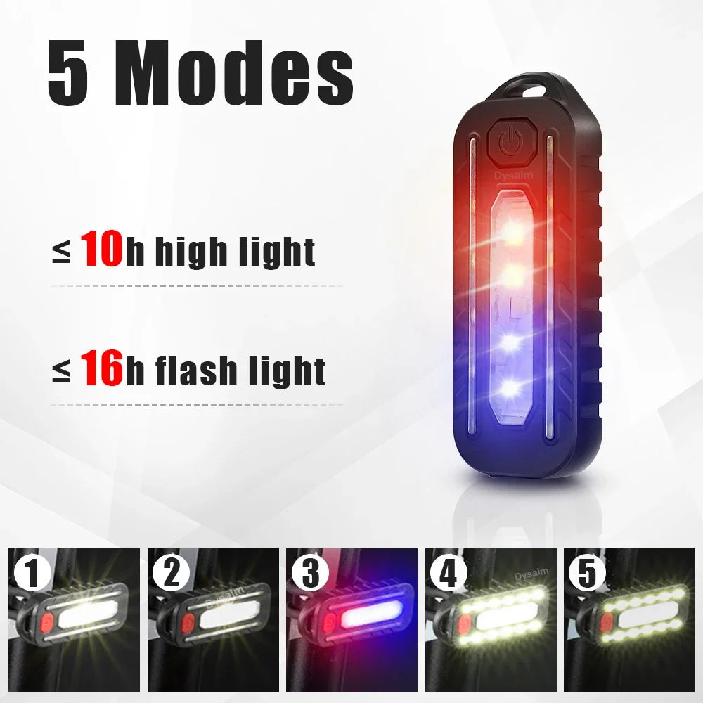 Linterna LED Recargable por USB con Clip para Hombro