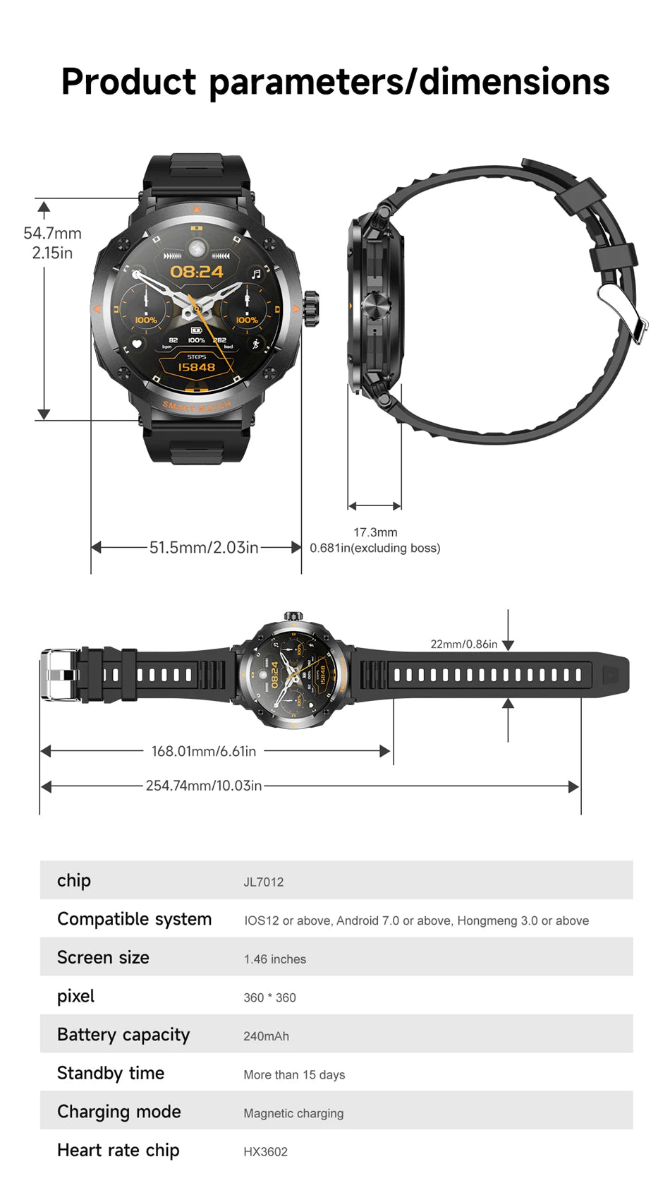 Smartwatch LIGE 2 en 1 con auriculares TWS Bluetooth, NFC y rastreador deportivo