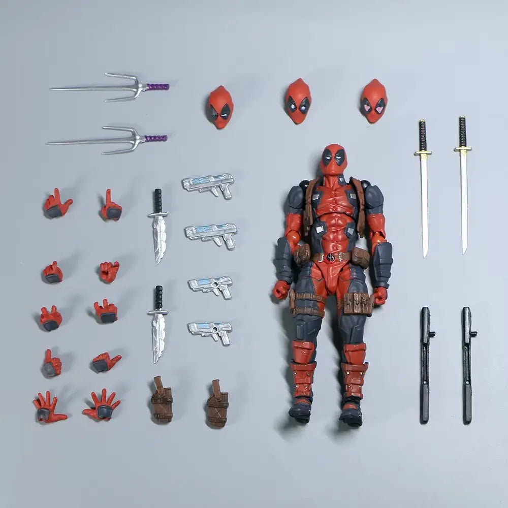 INCREDIBLE YAMAGUCHI Deadpool & Wolverine 2,0 figura de acción gris mutantes articulación móvil KAIYODO Wade modelo película juguetes para niños regalo