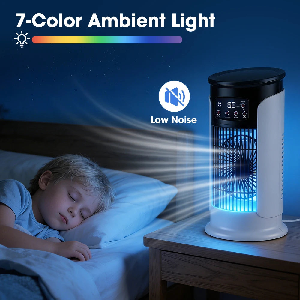 Enfriador de Aire 3 en 1 con Humidificador y 6 Velocidades