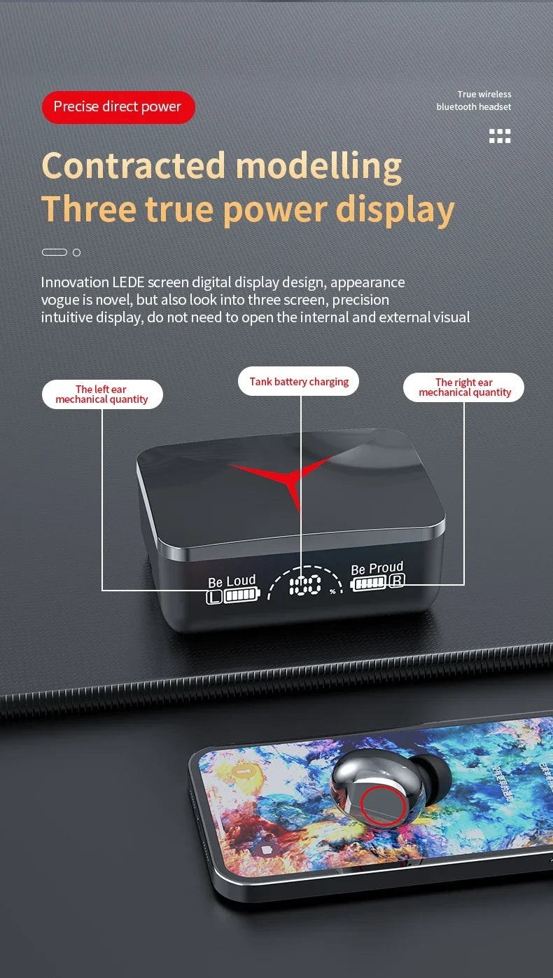 Auriculares Inalámbricos TWS Bluetooth 5.3 con Control Táctil