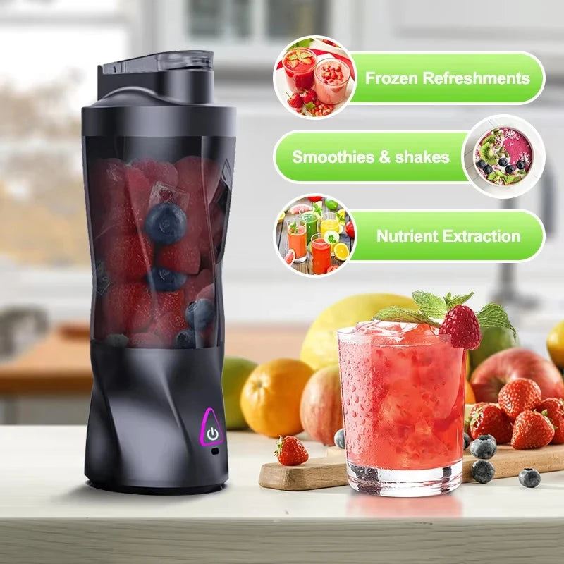 Licuadora Portátil Eléctrica Mezcladora de Frutas Frescas