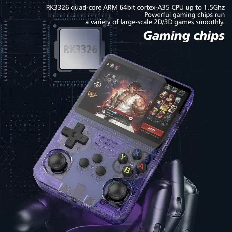 Consola de Juegos Portátil Retro R36S, Pantalla IPS de 3.5 Pulgadas, 64GB o 128GB