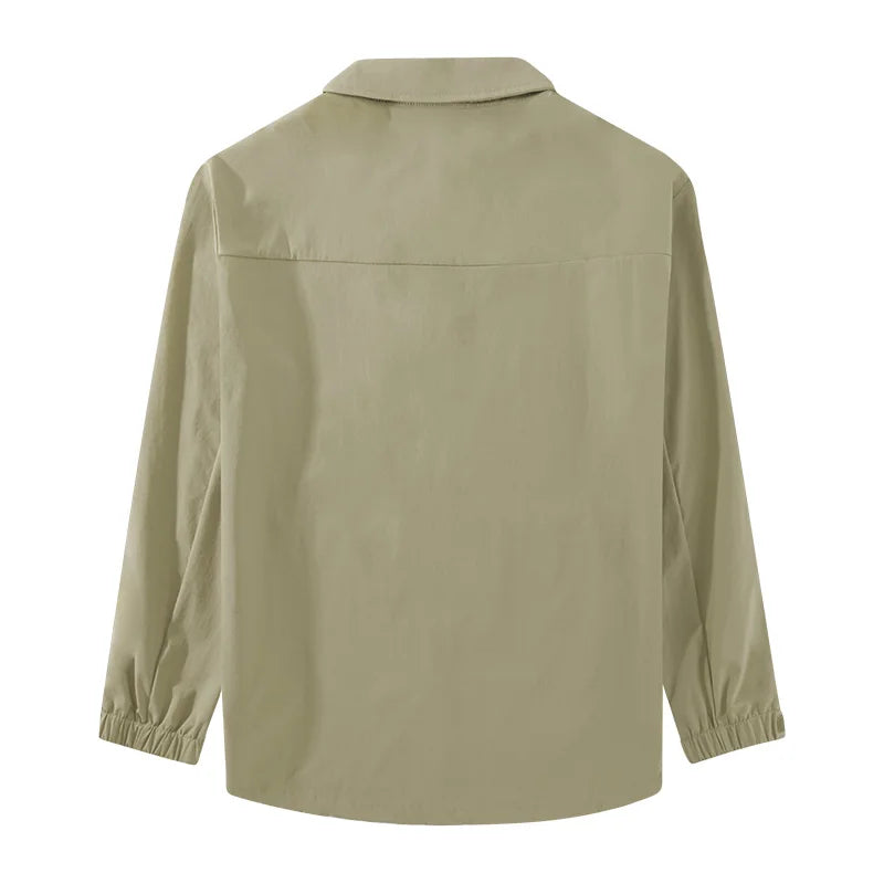 Camisa Táctica Ligera de Secado Rápido para Hombre, Manga Larga