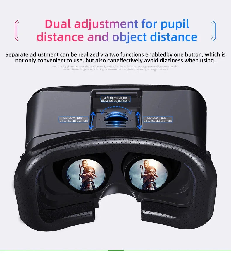 Gafas VR 3D, auriculares de realidad Virtual, casco para lentes de teléfono, gafas, dispositivos, Viar, teléfonos inteligentes, visor de juego móvil