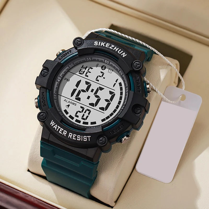 Reloj Digital Deportivo Resistente al Agua Hombre