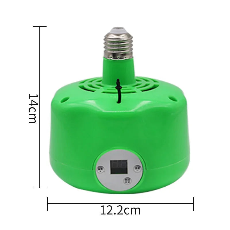 Lámpara Calefactora 220V con Control de Temperatura para Mascotas
