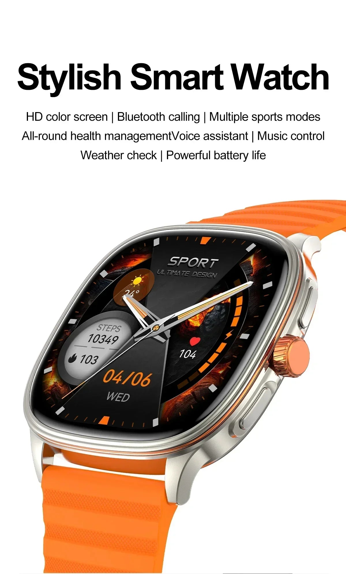 Reloj Inteligente Ultrafino NFC Oxígeno Sueño