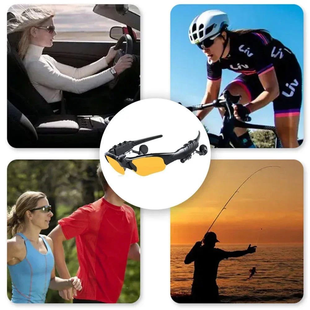 Gafas inteligentes Bluetooth 5,0 para deportes al aire libre, cascos con sonido envolvente para ciclismo, escucha música, llamadas, gafas de sol polarizadas para montar