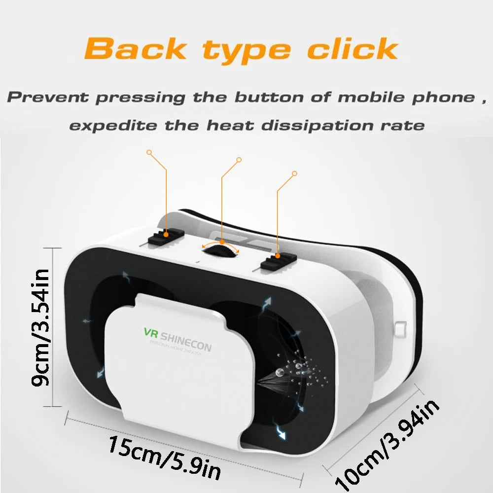 Gafas VR 3D, auriculares de realidad Virtual, dispositivos, lentes para casco, gafas inteligentes para teléfonos inteligentes, teléfono móvil, juego de visor Viar