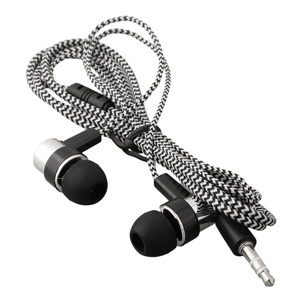 Experimente graves potentes con auriculares internos con cable, auriculares estéreo de 3,5 mm para dispositivos móviles, diseño con aislamiento de ruido