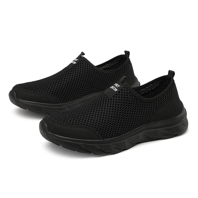 2023 zapatos informales ligeros para hombre, zapatillas informales transpirables sin cordones para hombre, zapatos planos antideslizantes para caminar al aire libre, talla 39-47
