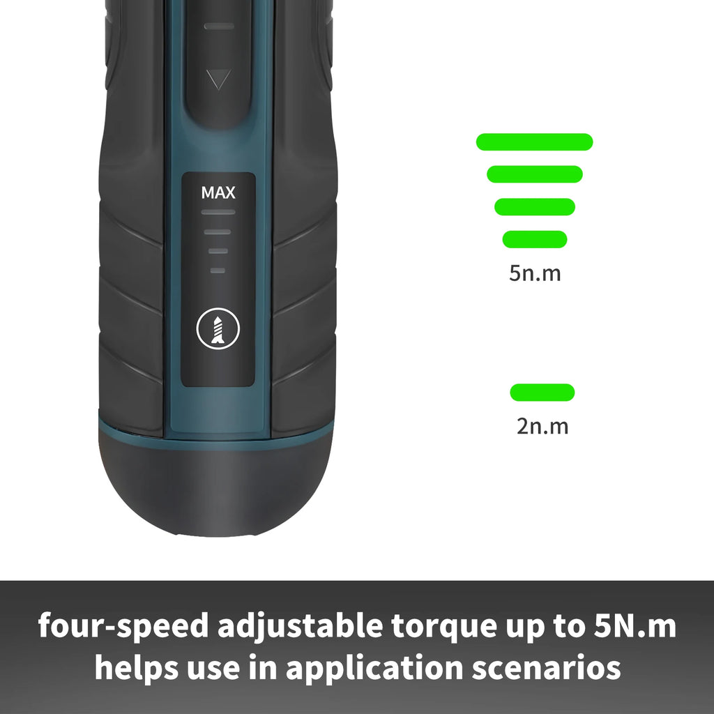 Destornillador Eléctrico Inalámbrico Makita |   3.6V 5N.m Torque |   Portabrocas de 1/4 de pulgada |   Batería de iones de litio de 1300 mAh. HT422