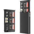 Estuche para Tarjetas de Memoria BUDI, Resistente a Golpes y Roturas, para Tarjetas Micro SD, SDXC, SDHC y TF - Almacenamiento para 6 Tarjetas Micro SD