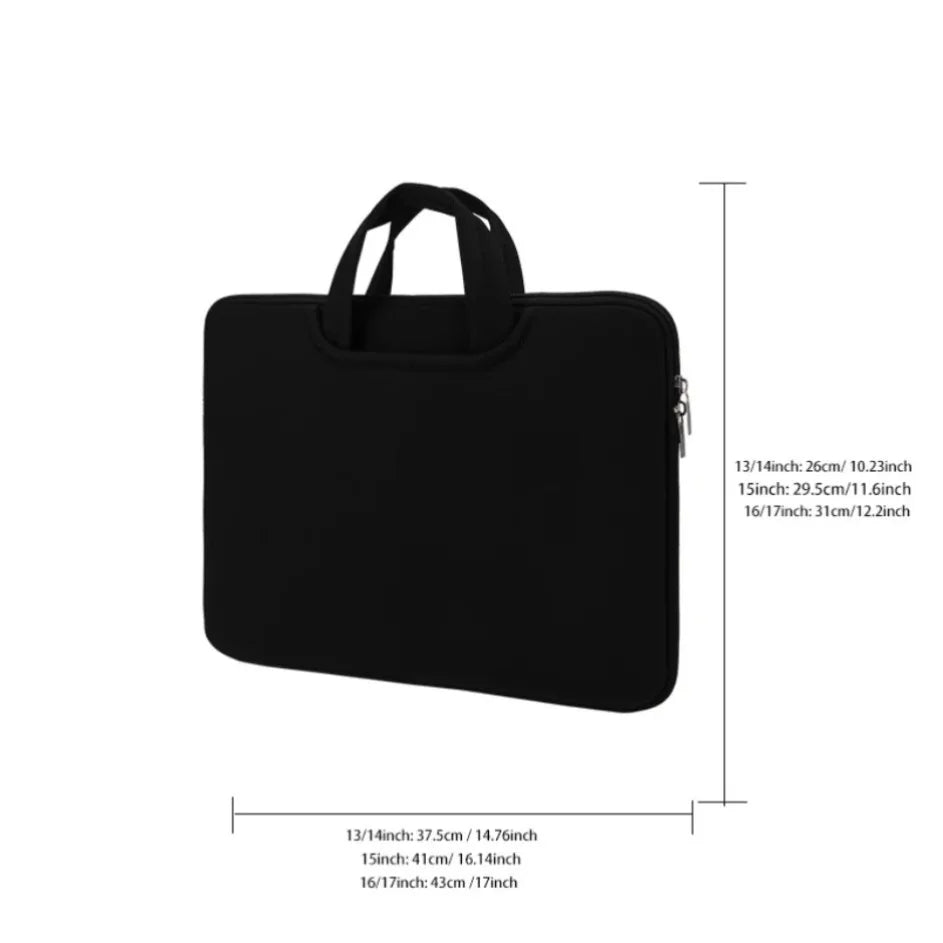 Bolsa para Computadora de 16 Pulgadas con Bolsillo Frontal para Mouse, Gran Espacio, Bolso Ligero para Laptop
