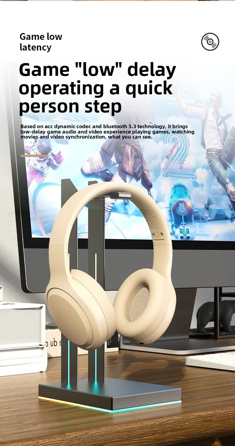 Auriculares Bluetooth 5.3 Gaming Plegables TF/AUX
